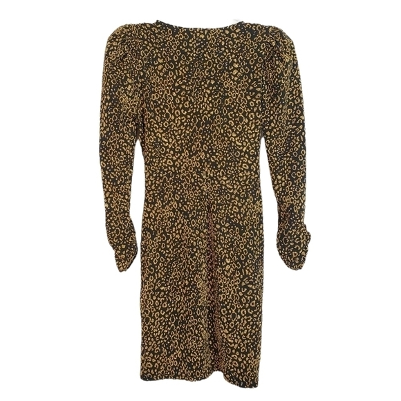 ZARA animal print dress structured leopard festive - Picture 4 of 7